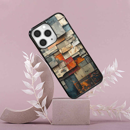 iPhone 15 Pro Max Case — Distressed Grunge Texture Pattern Hundreds Of, Custom Phone Case