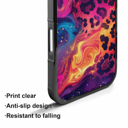 iPhone 17 Case — Leopard Print Galaxy Seamless Animal Print, Unique Phone Case Design