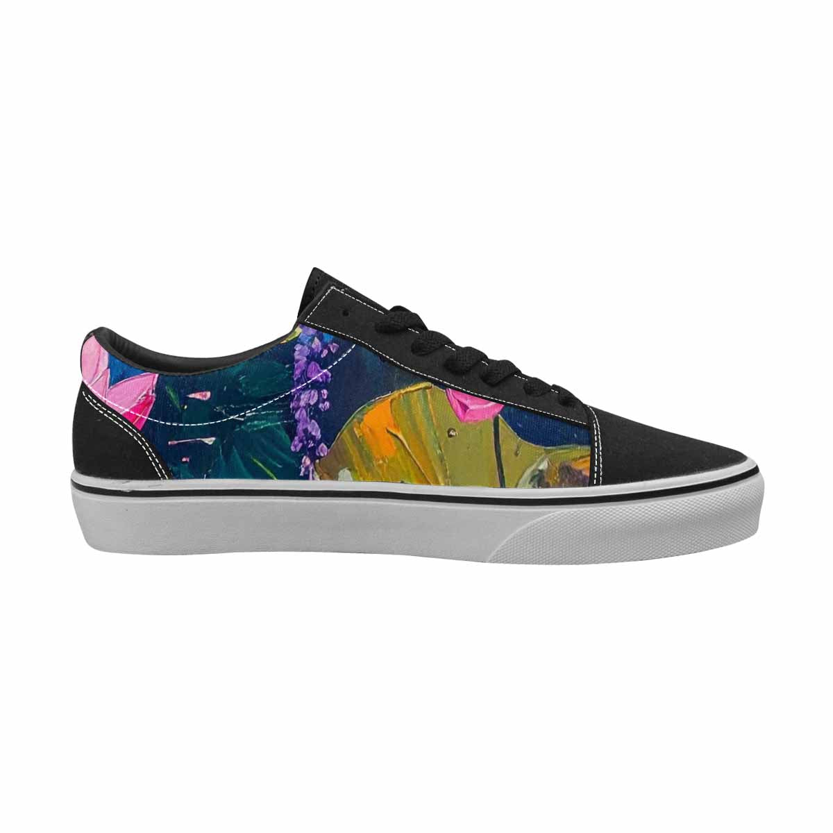 WOMEN'S Full Color Vibrant Monet Lace-Up Canvas Dreamlike Shoes