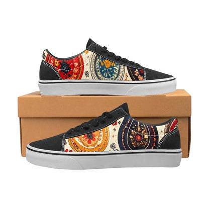 WOMEN'S Paisley Bandana Canvas Lace-Up Vibrant Chaos Shoes