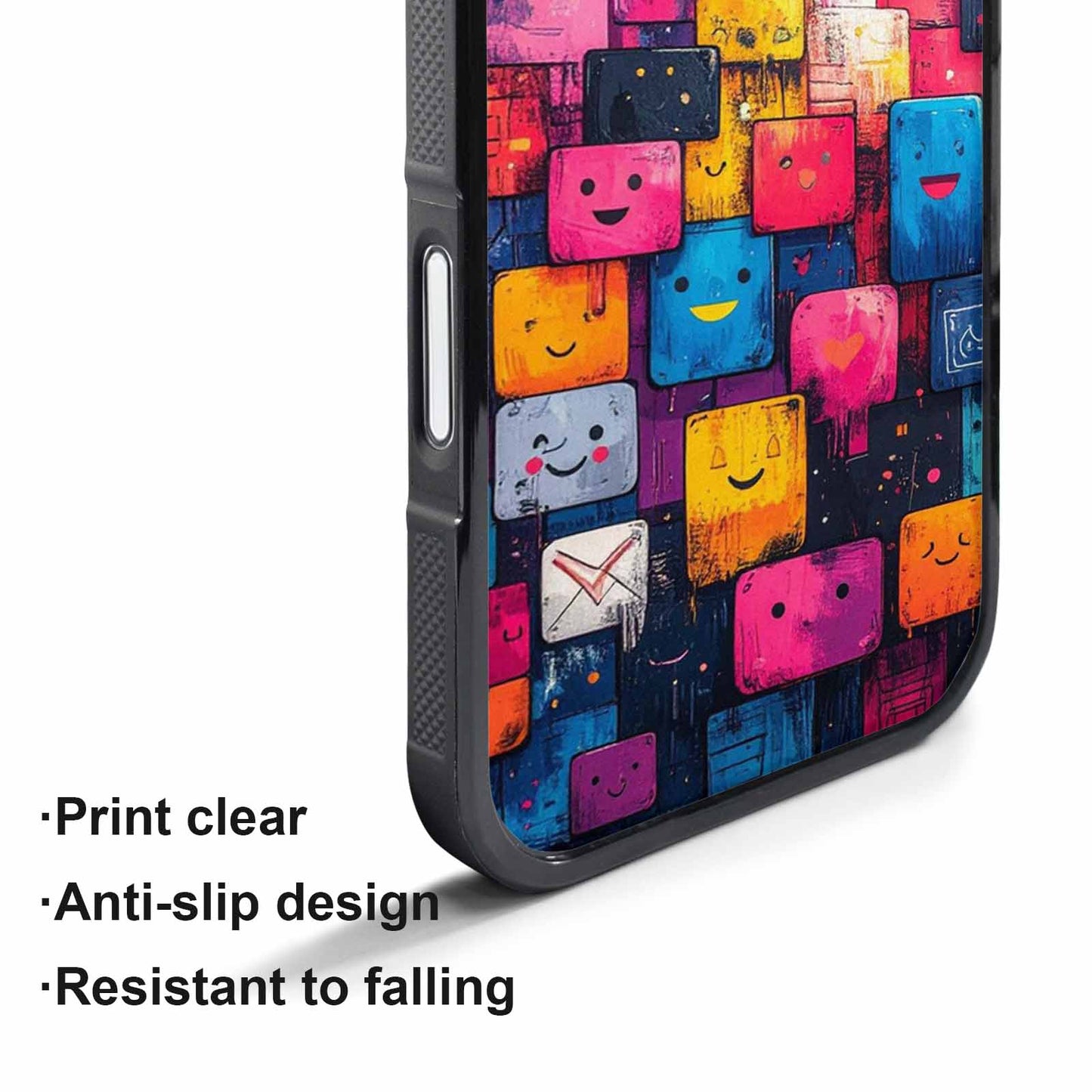 iPhone 17 Pro Case — Hand Drawn Icon Doodle Pattern Original, Custom Printed Phone Case