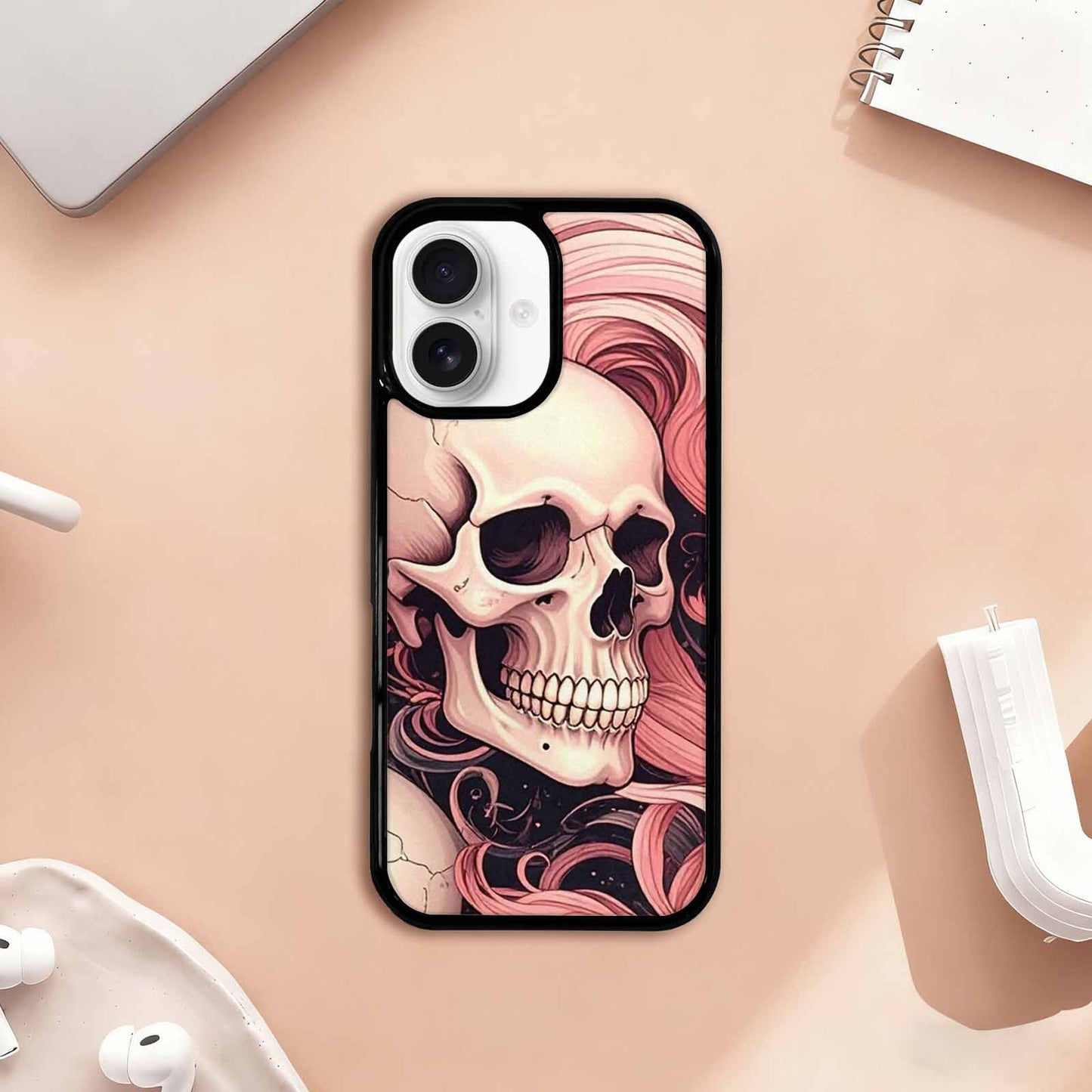iPhone 17 Case — Skull Dark Art Gothic Print Gothic, Unique Phone Case Design
