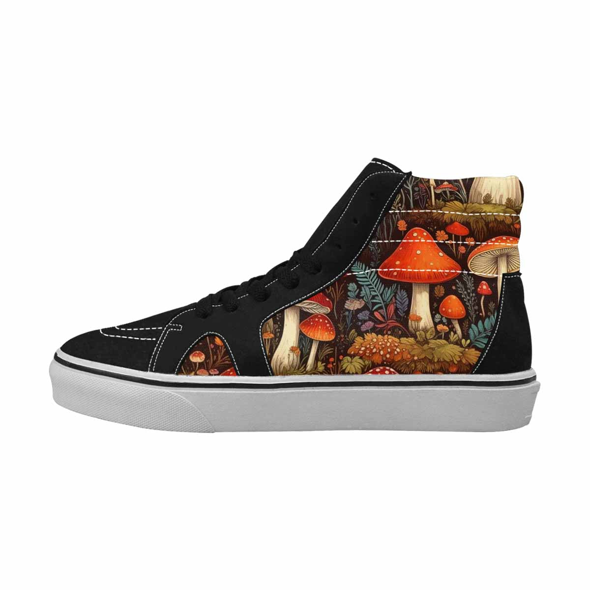 WOMEN'S Mushroom High Top Canvas Grunge Shoes