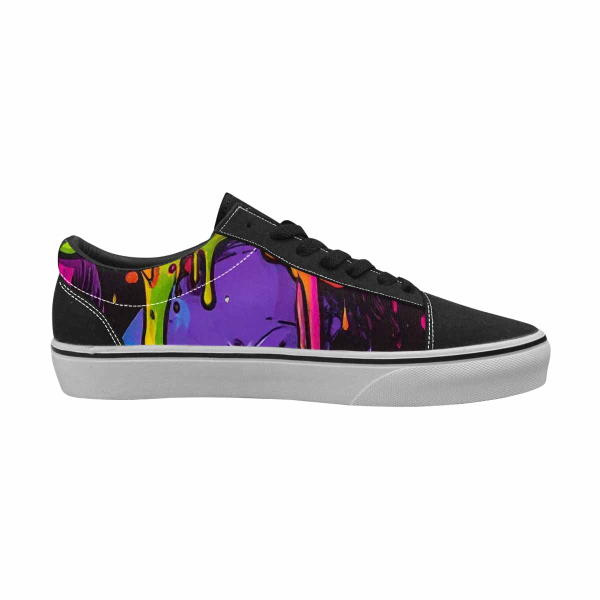 WOMEN'S Vibrant Camo 1000 S Lace-Up Canvas Cottagecore Custom Sneakers