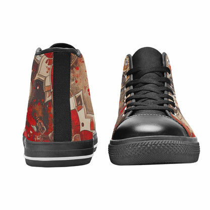 WOMEN'S Mandala High Top Canvas Surreal Custom Sneakers