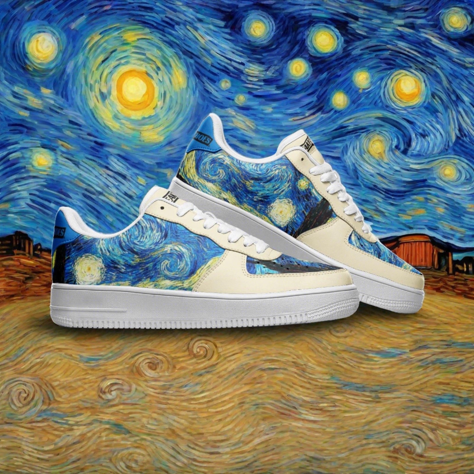 Mermaid Orange Black Custom Bold Art - Freaky Shoes | Custom Art Sneakers