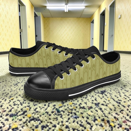 Viking Magenta Gold Unique WOMEN Bold Art - Freaky Shoes | Custom Art Sneakers