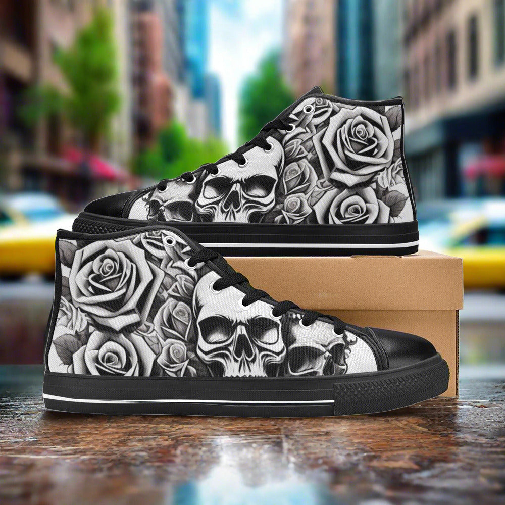 Phoenix Amber Gold Vivid MEN Bold Art - Freaky Shoes | Custom Art Sneakers