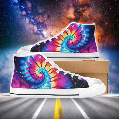Cyberpunk Dark Cosmic Custom MEN Bold Art - Freaky Shoes | Custom Art Sneakers