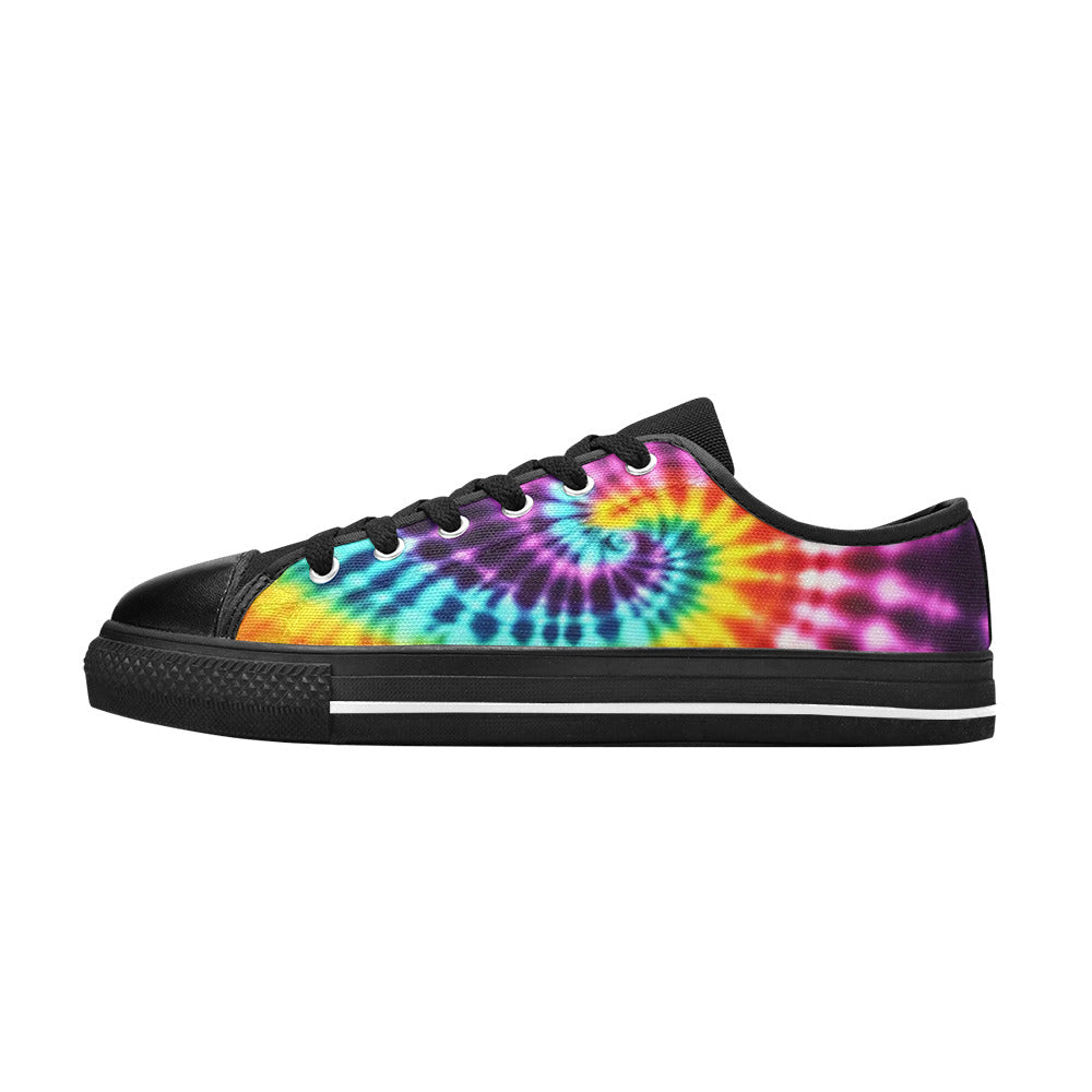 WOMEN'S Cc Tie Dye Art Canvas Aesthetic Custom Shoes