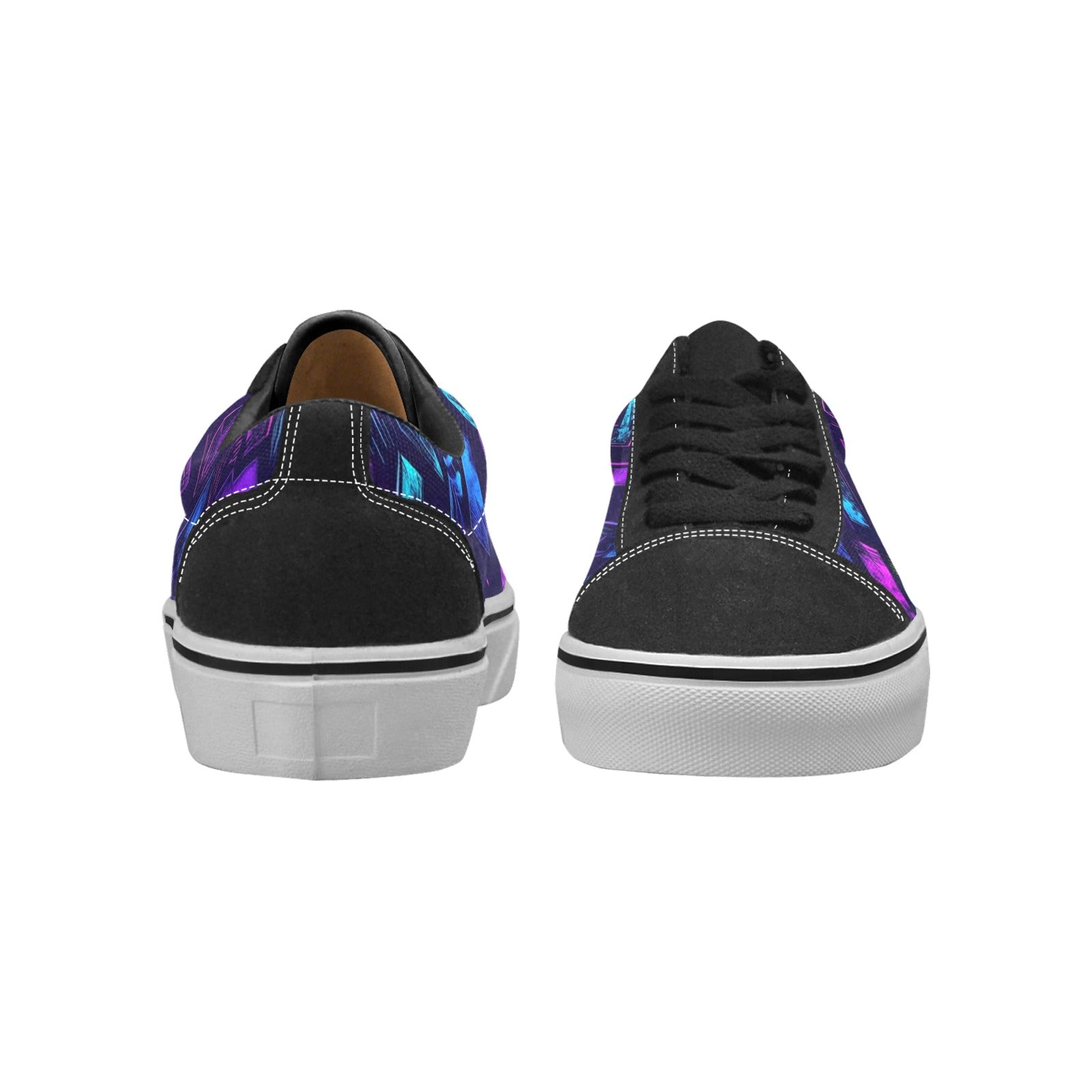 WOMEN'S Electric Houndstooth Dream 1 Low Top Skateboarding Surreal Shoes