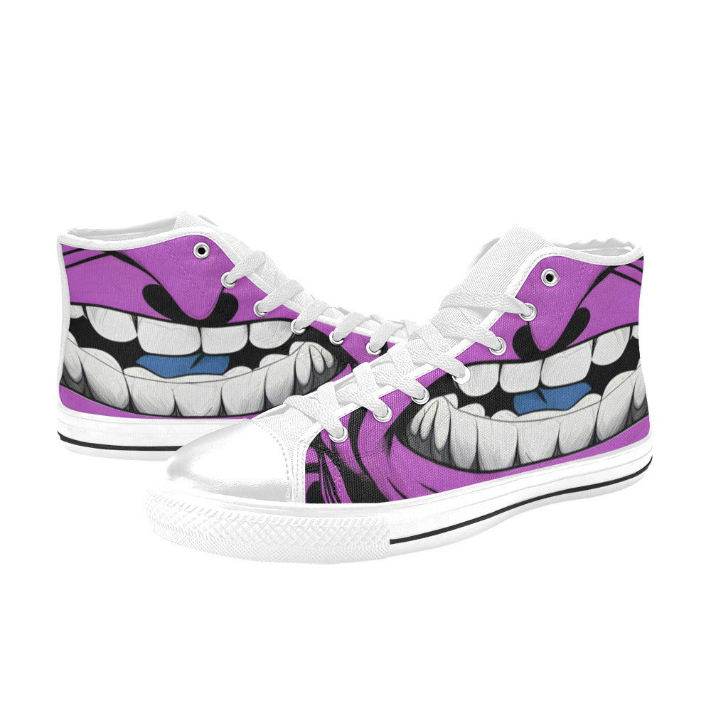 WOMEN'S Cc Grape Attack Art High Top Canvas Vivid Sneakers