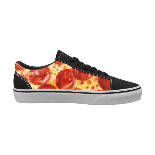 WOMEN'S Pepperoni Pizza Low Top Skateboarding Grunge Shoes