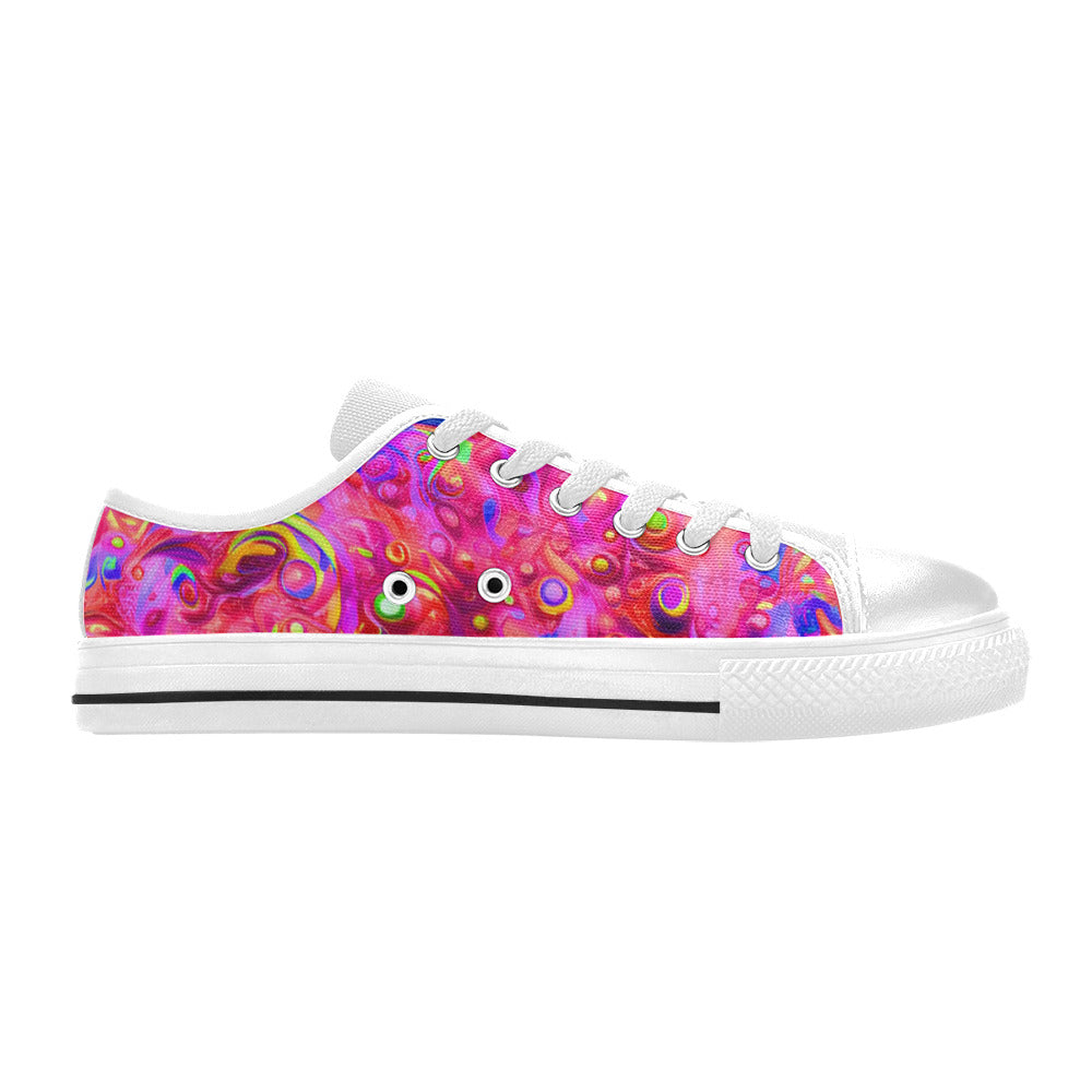 MEN'S Cc Acid Bath Art Canvas Dark Academia Custom Sneakers
