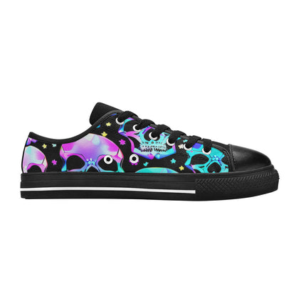 WOMEN'S Bright Skulls Canvas Y2K Sneakers