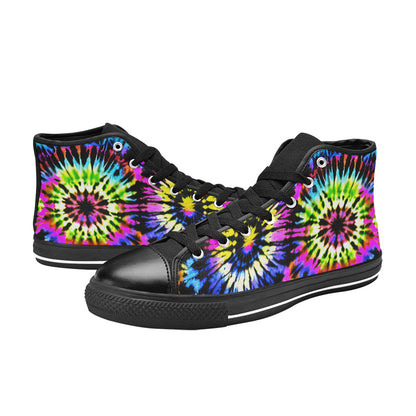 MEN'S Cc Tie Dye Art High Top Canvas Y2K Sneakers
