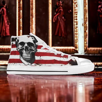 Patriotic Skull Art Women - Freaky Shoes®