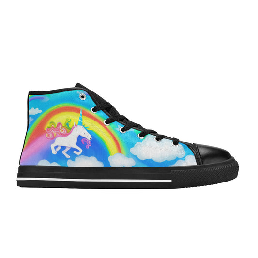 MEN'S Abstract Unicorn Art Men’S High Top Canvas Dark Academia Shoes