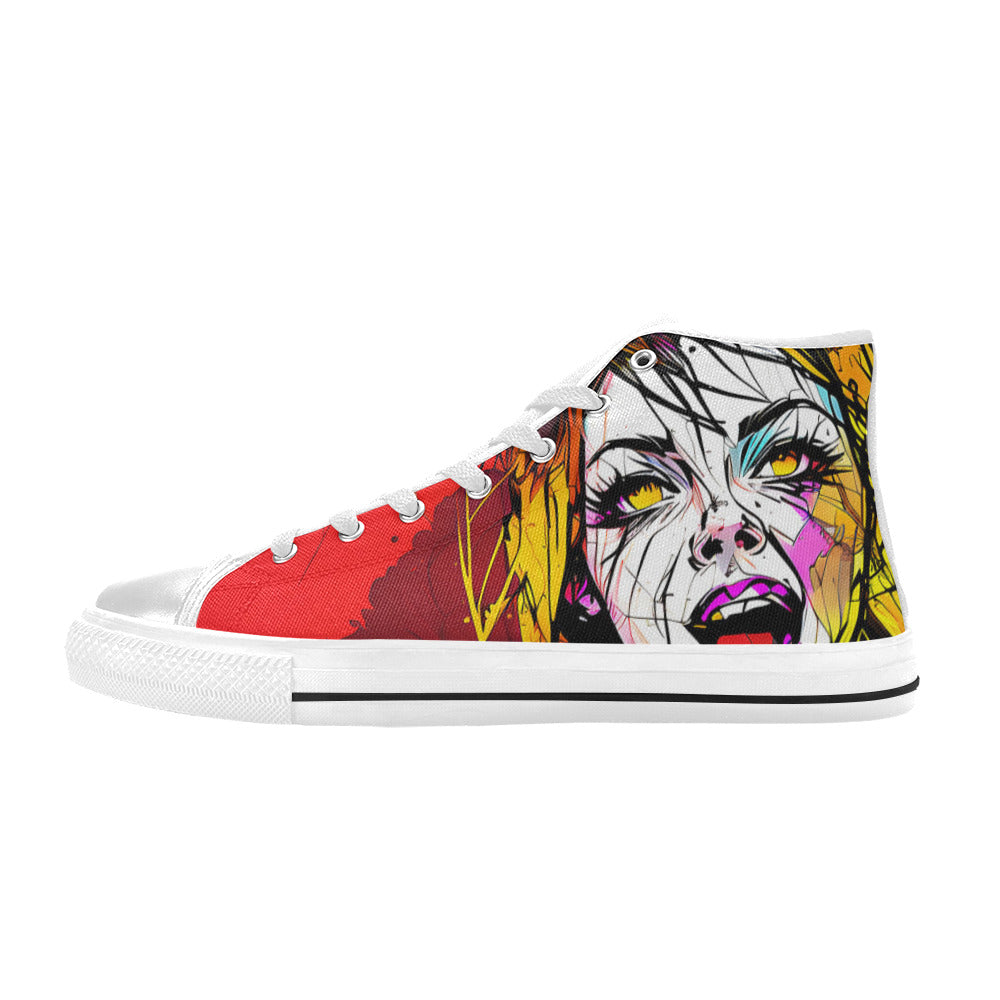 MEN'S Scream 2 Men’S High Top Canvas Aesthetic Custom Sneakers