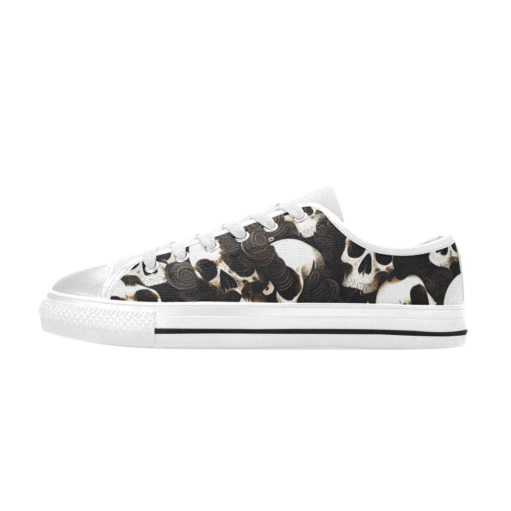 WOMEN'S Skulls Deluxe Canvas Surreal Shoes