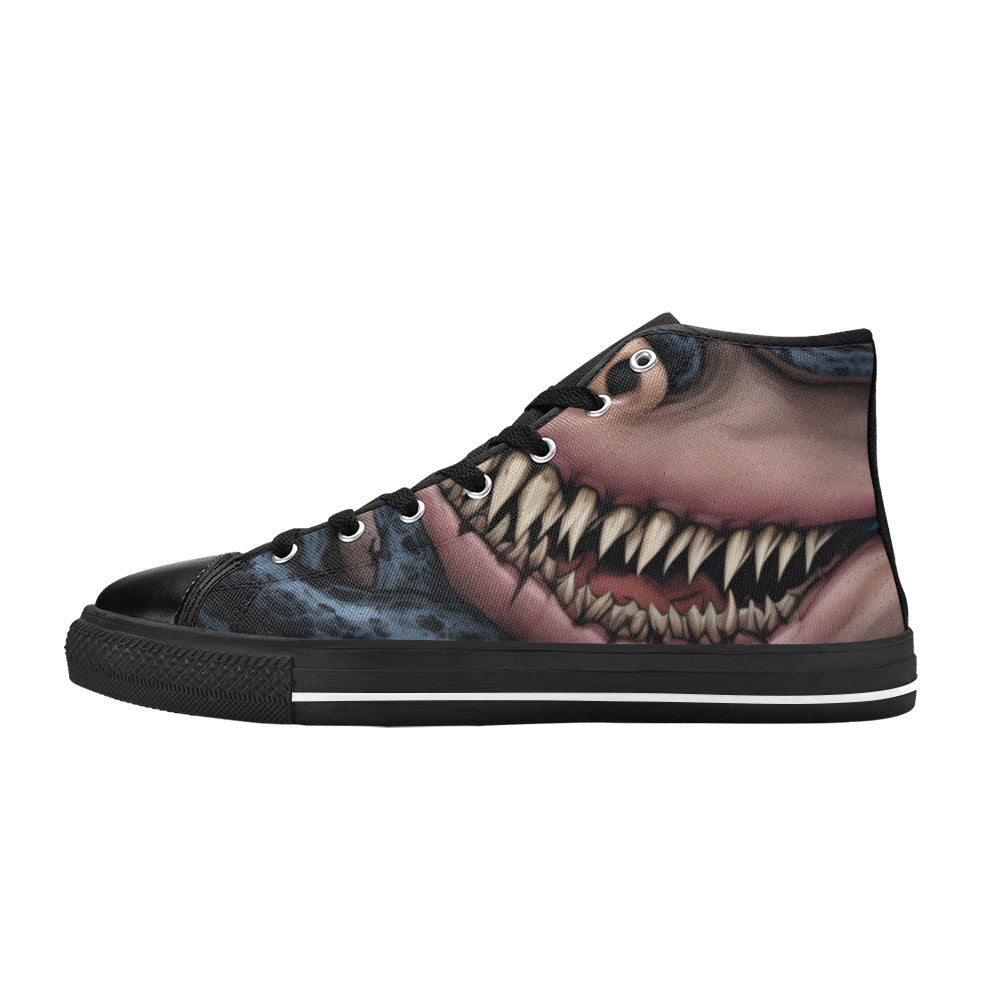 MEN'S Cc Demon Art Long High Top Canvas Neon Fantasy Shoes