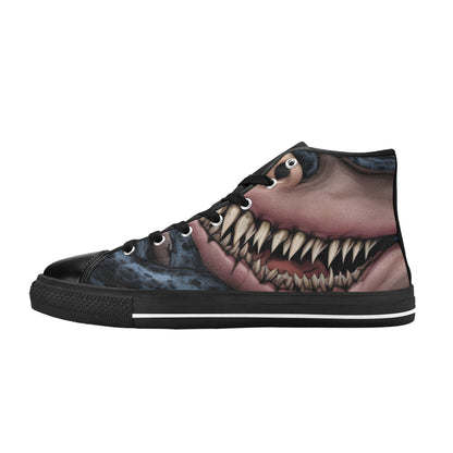 MEN'S Cc Demon Art Long High Top Canvas Neon Fantasy Shoes