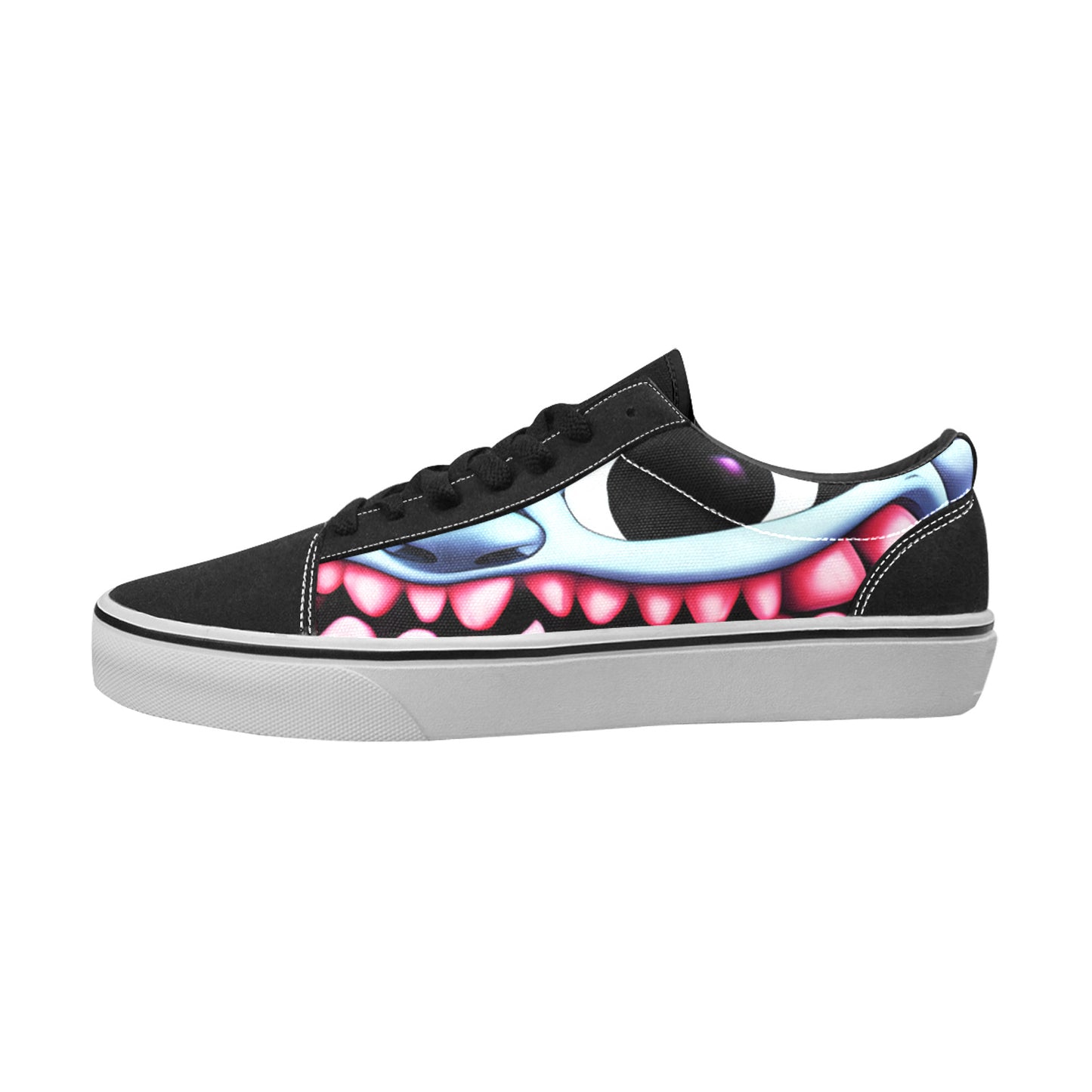 WOMEN'S Blue Rage Horror 2 Low Top Skateboarding Dreamcore Custom Sneakers