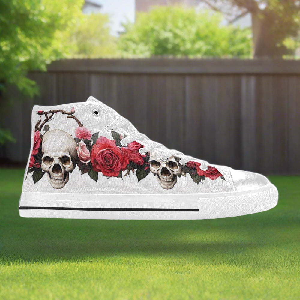 Monarch Silver Blue Wearable MEN Bold Art - Freaky Shoes | Custom Art Sneakers