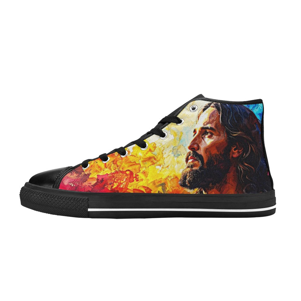 MEN'S Jesus3 Men’S High Top Canvas Dark Academia Custom Shoes