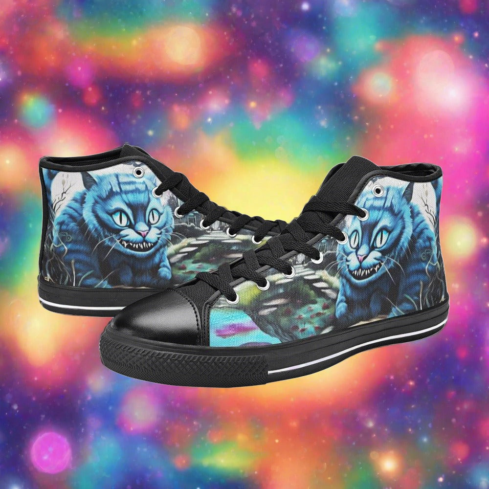 Phoenix Blue Gold Custom Bold Art - Freaky Shoes