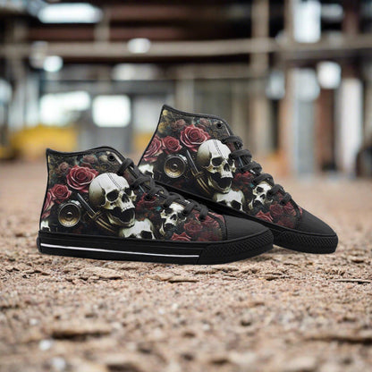 Cyberpunk Pink Cream Wearable Bold Art - Freaky Shoes | Custom Art Sneakers