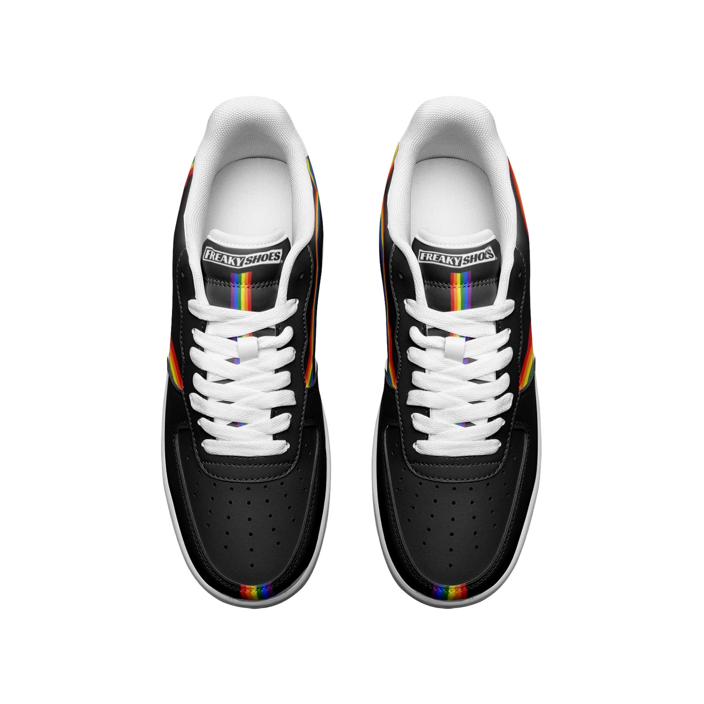 Pride Flag LGBT Unisex Low Top Leather Sneakers