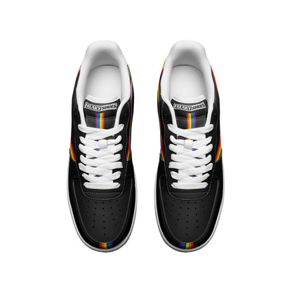 Pride Flag LGBT Unisex Low Top Leather Sneakers