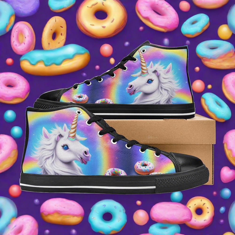 Butterfly Rainbow Rainbow Vivid WOMEN Bold Art - Freaky Shoes | Custom Art Sneakers