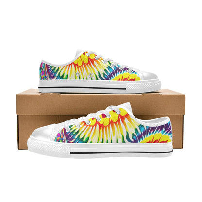WOMEN'S Tie Dye Twist Canvas Dreamcore Custom Sneakers