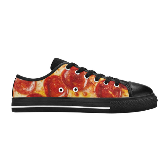 WOMEN'S Pepperoni Pizza Canvas Surreal Sneakers