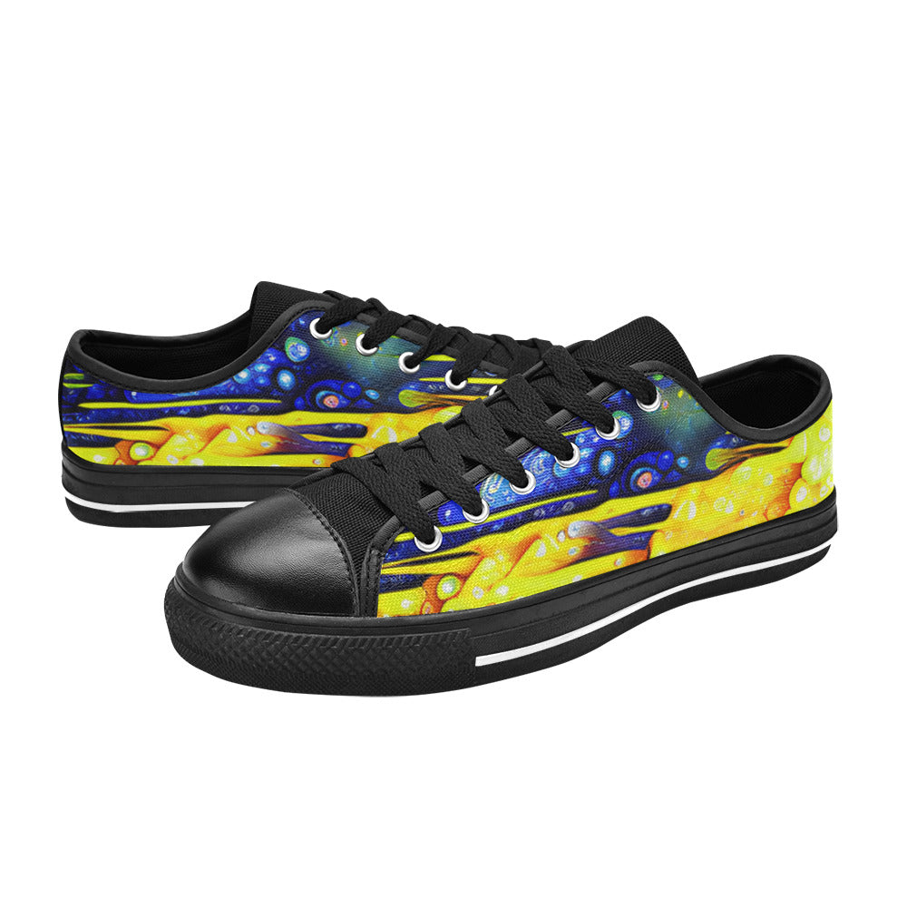 WOMEN'S Cc Acid Drip 7 Canvas Neon Fantasy Custom Sneakers