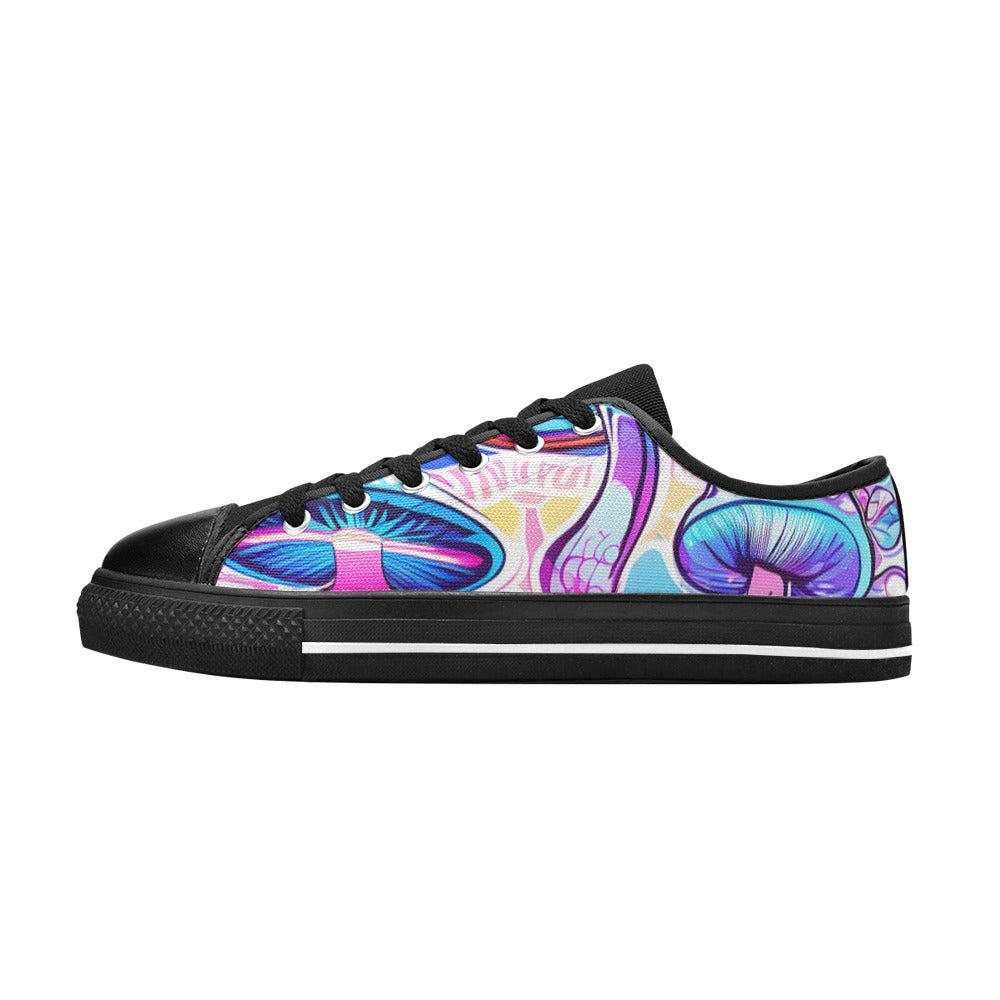 WOMEN'S Magic Mushrooms Art 4 Canvas Cottagecore Custom Shoes