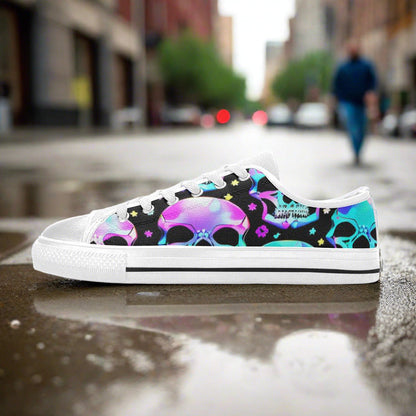 Cherry Blossom Pastel Soft Unique WOMEN Bold Art - Freaky Shoes | Custom Art Sneakers