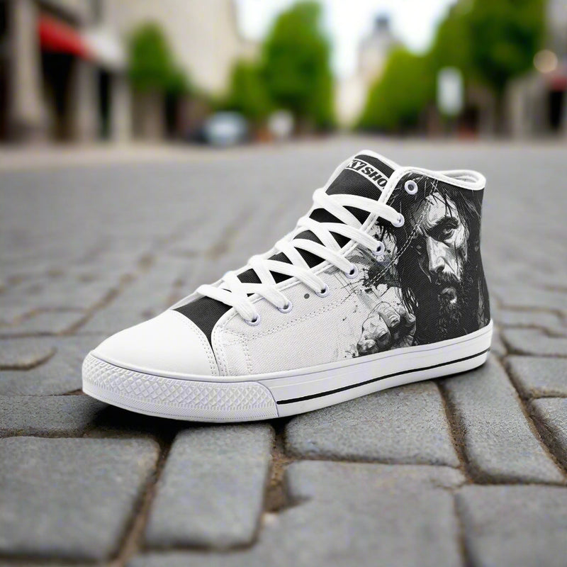 Jesus Unisex High Top Canvas Shoes - Freaky Shoes®