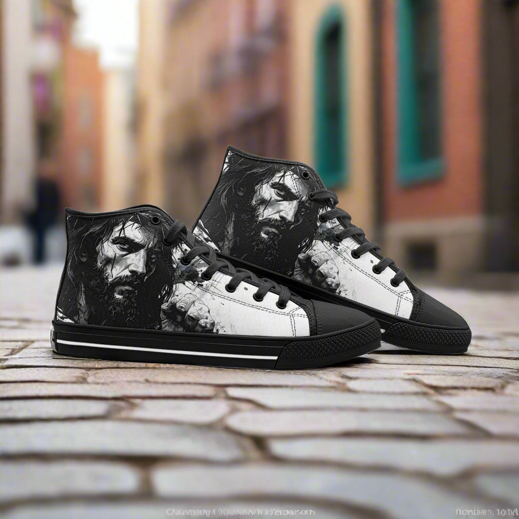 Jesus Unisex High Top Canvas Shoes - Freaky Shoes®