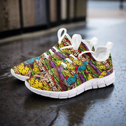 Celtic White Gold Custom Bold Art - Freaky Shoes | Custom Art Sneakers