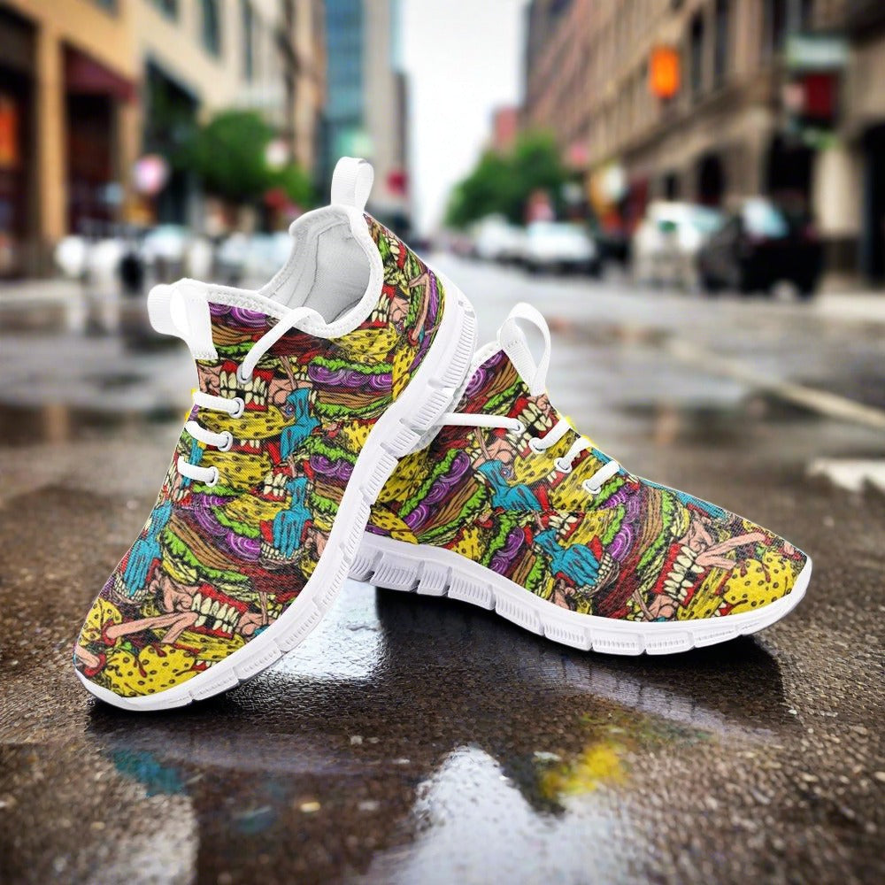 Celtic White Gold Custom Bold Art - Freaky Shoes | Custom Art Sneakers
