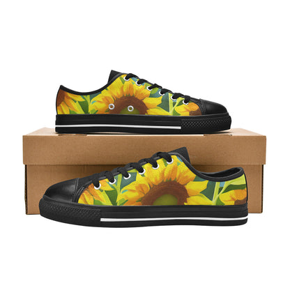 WOMEN'S Sunflowers Art 3 Canvas Y2K Custom Shoes