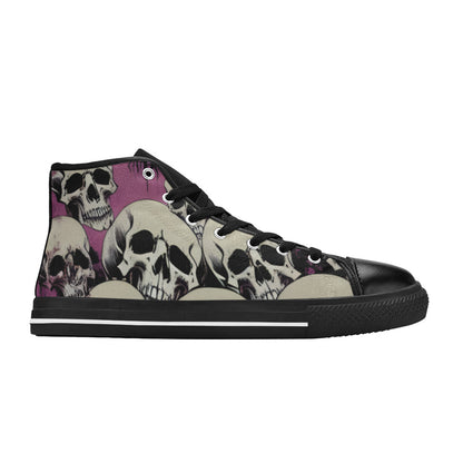 WOMEN'S Cc Skulls Retro High Top Canvas Vivid Shoes