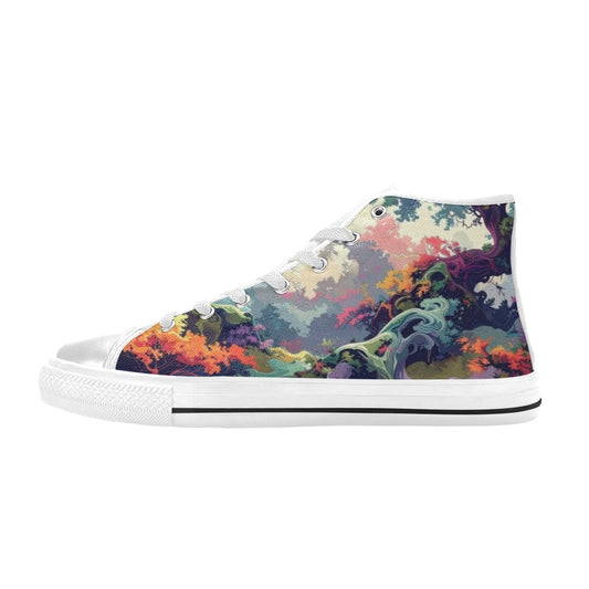 Camo Design 1 Women's High Top Canvas Shoes