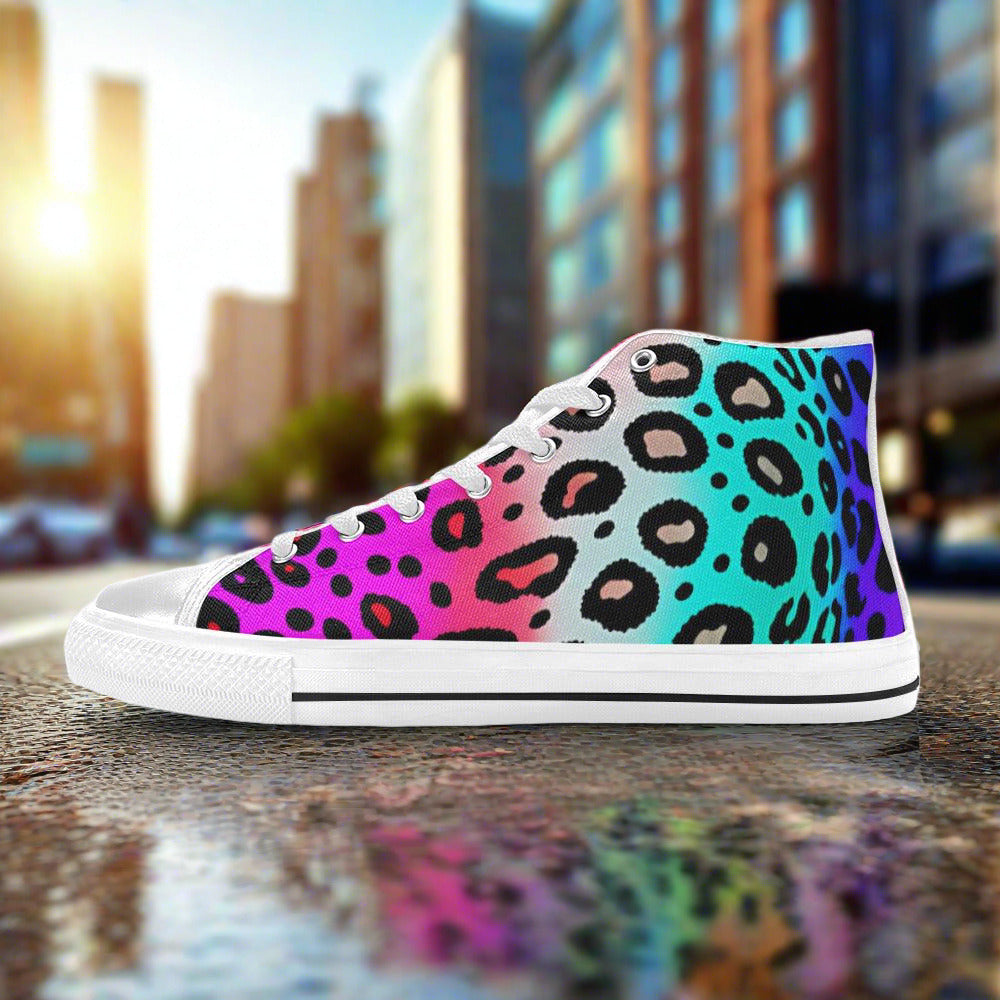 Wolf Amber Gold Vivid Bold Art - Freaky Shoes
