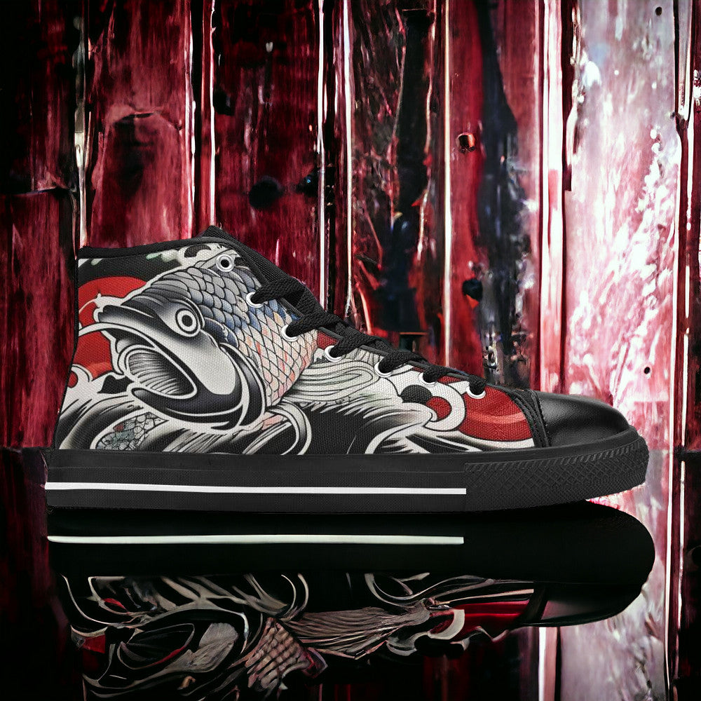 Cherry Blossom Pastel Soft Vivid MEN Bold Art - Freaky Shoes | Custom Art Sneakers