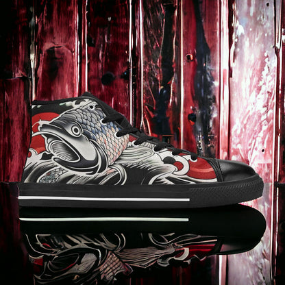 Cherry Blossom Pastel Soft Vivid MEN Bold Art - Freaky Shoes | Custom Art Sneakers