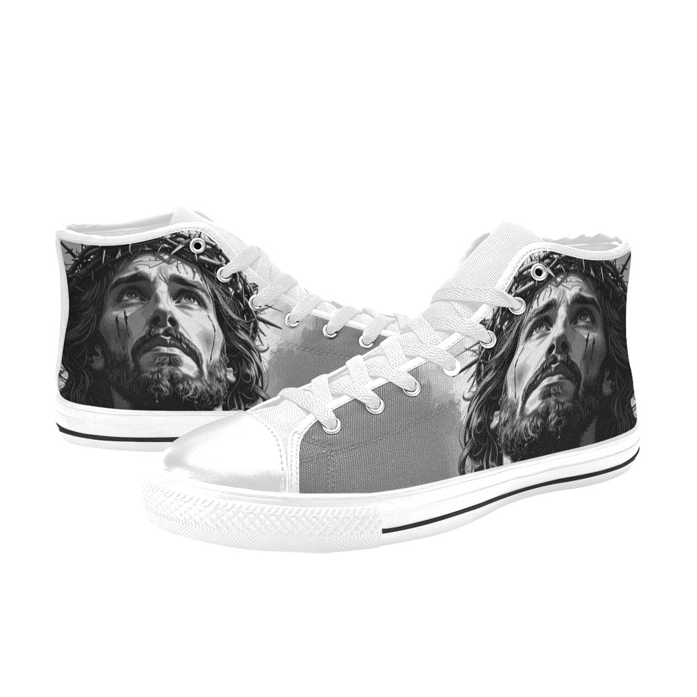 WOMEN'S Jesus_Ht_05 High Top Canvas Y2K Custom Shoes